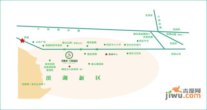 上海花园位置交通图图片