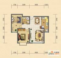 紫御澜庭2室2厅1卫80.3㎡户型图