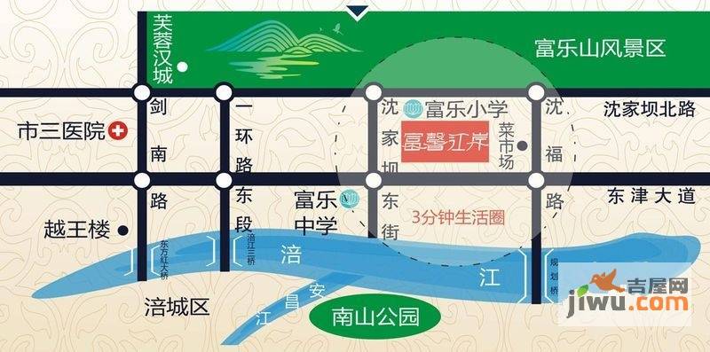 富馨江岸位置交通图图片