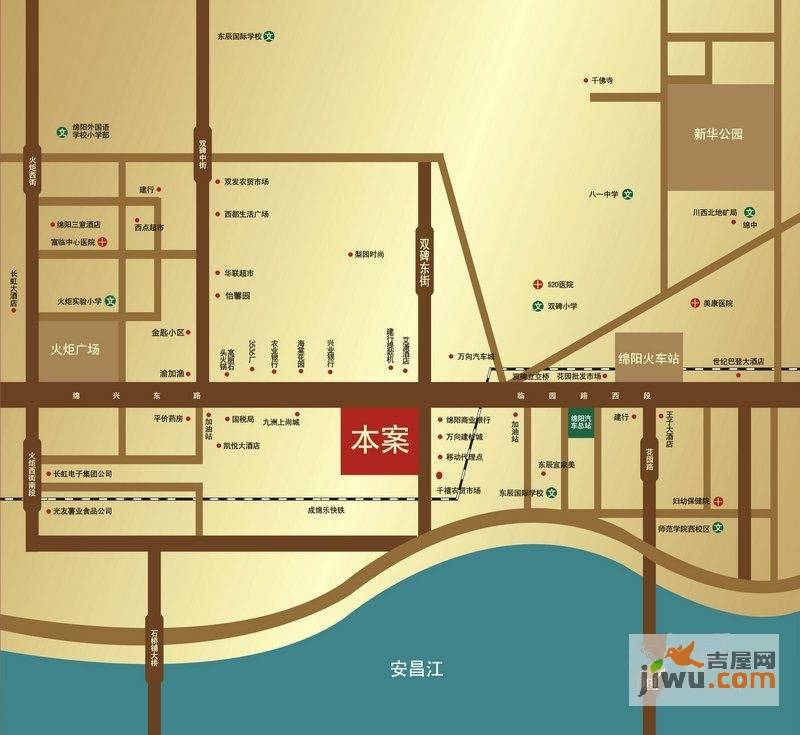 中元广场位置交通图2