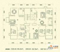 绿茵港湾2室2厅0卫95.5㎡户型图