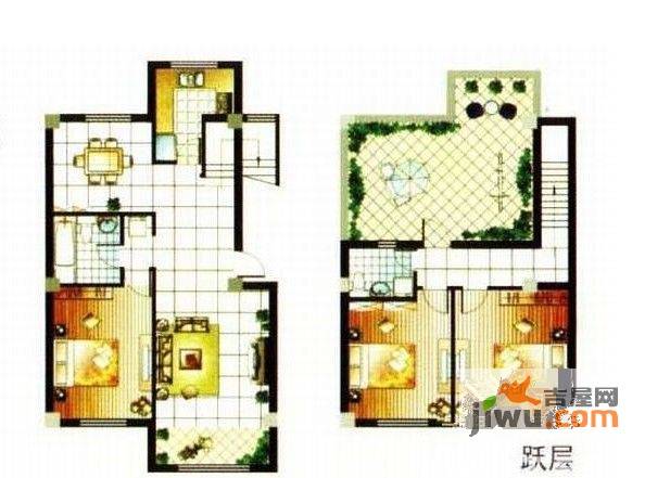 天赐良园二期3室2厅2卫133㎡户型图