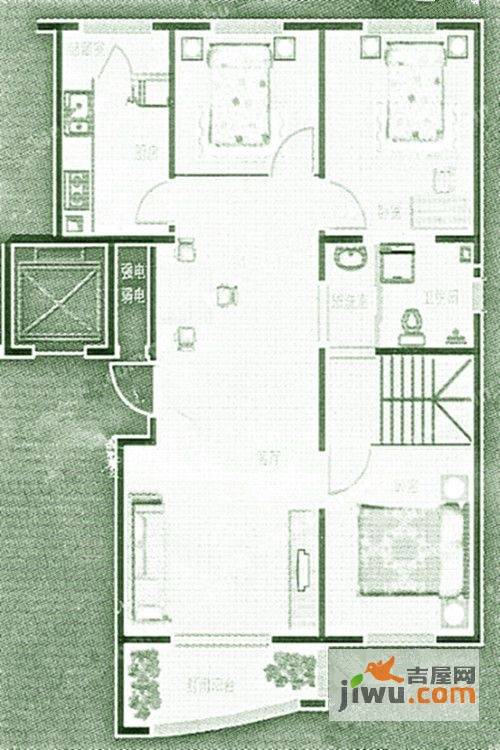 宝安宸华宸郡3室2厅1卫128㎡户型图