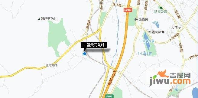 蓝天·花景轩位置交通图图片