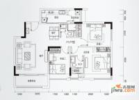 利海半岛城玺3室2厅2卫98㎡户型图