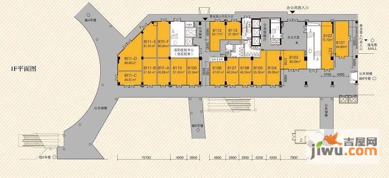 广佛智城国际电商采购中心3室0厅0卫户型图