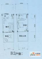 湖江山水间2室2厅2卫户型图