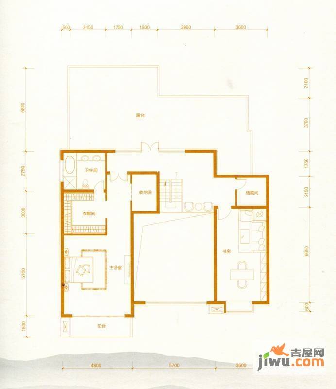 赵都华府6室2厅4卫354.6㎡户型图