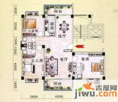 翠湖湾3室2厅3卫129.9㎡户型图