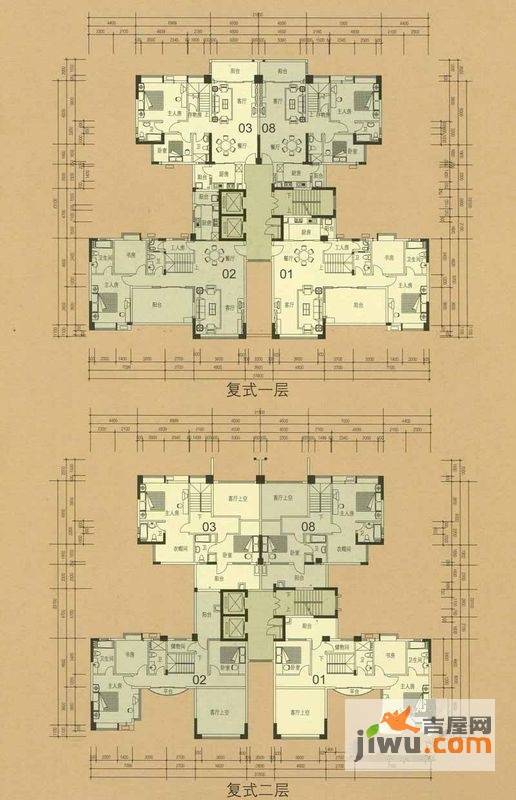 金汇城市广场4室3厅0卫215.2㎡户型图