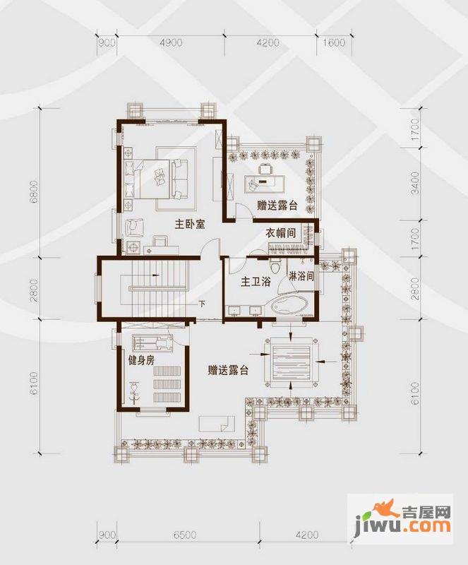 骏凯豪庭君临湖5室2厅5卫356㎡户型图