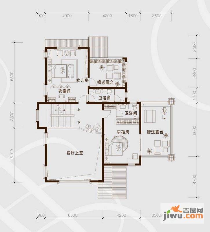 骏凯豪庭君临湖5室2厅5卫356㎡户型图