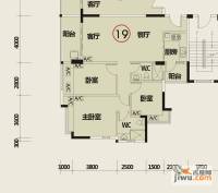 华悦·城市花园3室2厅1卫107.3㎡户型图
