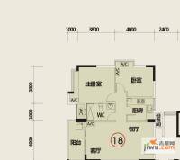 华悦·城市花园2室2厅1卫88.6㎡户型图