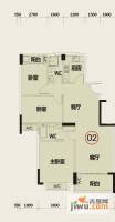华悦·城市花园3室2厅2卫113.8㎡户型图