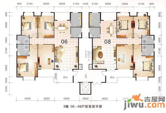 恩平锦城御苑4室2厅3卫165.7㎡户型图