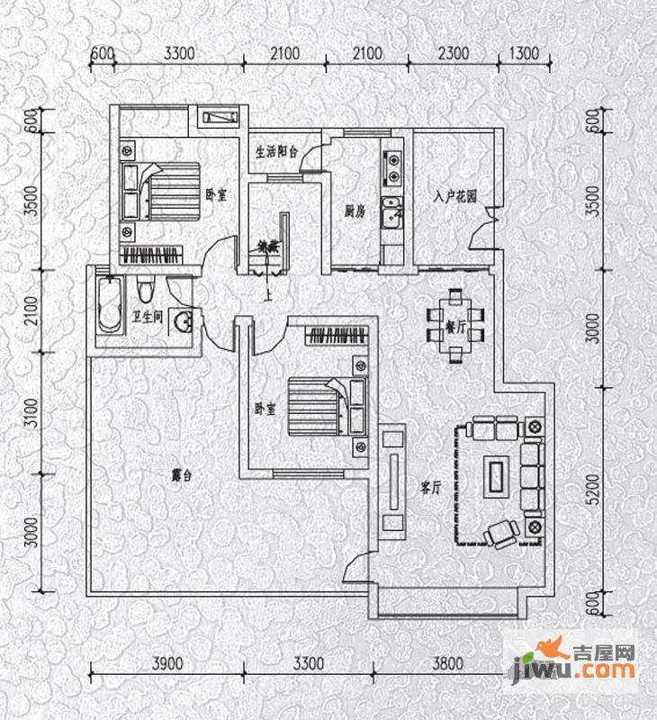 金色愿景二期4室2厅2卫148㎡户型图