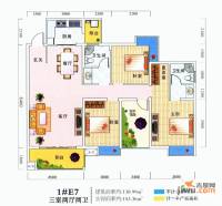 海润滨江3室2厅2卫139㎡户型图