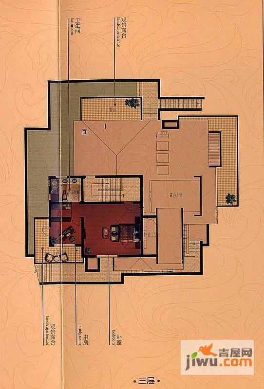 两岸金岭7室3厅6卫686.8㎡户型图